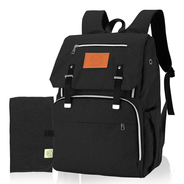 Explorer Diaper Backpack - Trendy Black