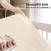 2 Pack Isla Fitted Crib Sheet - Cameo