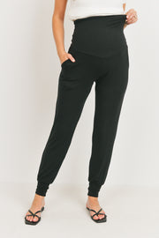 Full Panel Knit Jogger - Black