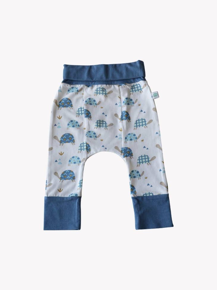 Grow With Me Harem Pants - Toby Tortoise