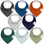 Organic Cotton Bandana Bibs - Hunter
