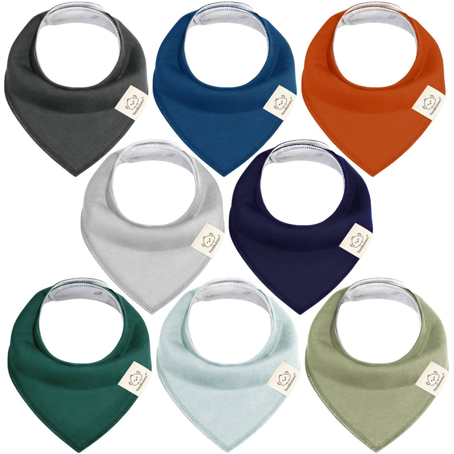Organic Cotton Bandana Bibs - Hunter