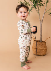 Bamboo Convertible Footie - Little Explorer