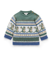 Organic Cotton Dragon Fairisle Sweater