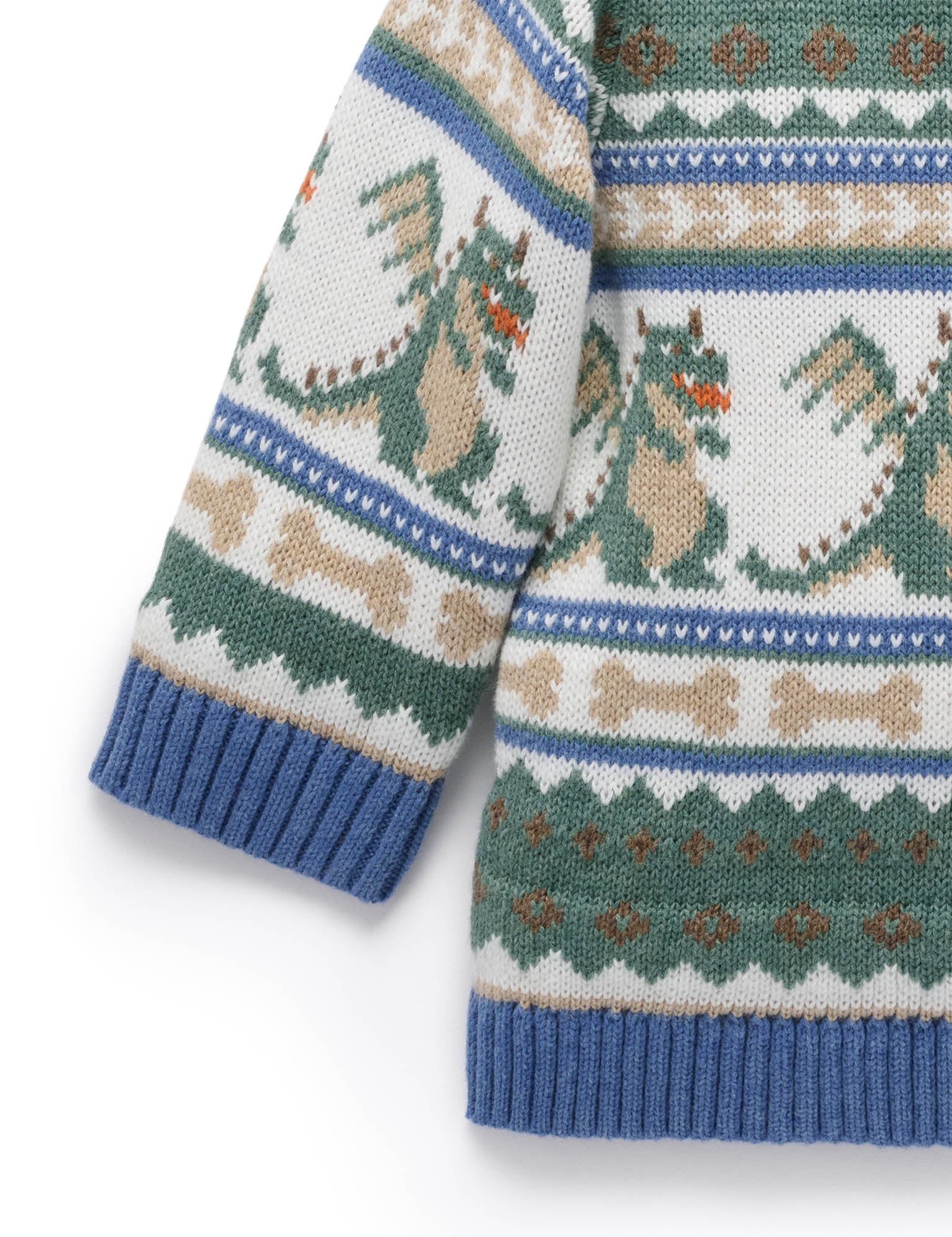 Organic Cotton Dragon Fairisle Sweater
