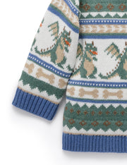 Organic Cotton Dragon Fairisle Sweater
