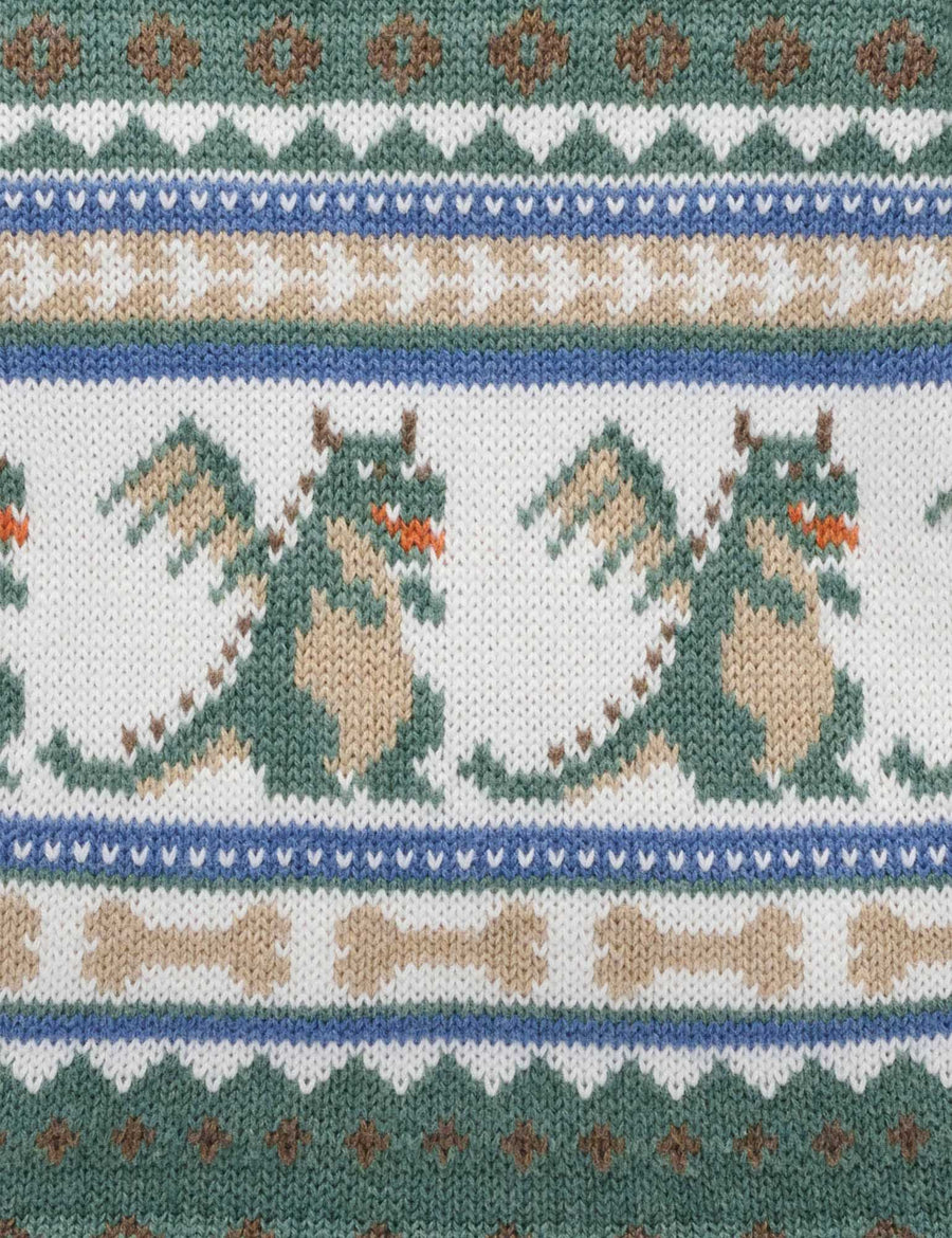 Organic Cotton Dragon Fairisle Sweater