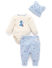 Organic Cotton 3 Piece Gift Set - Castle Print