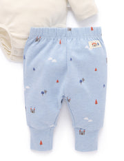 Organic Cotton 3 Piece Gift Set - Castle Print
