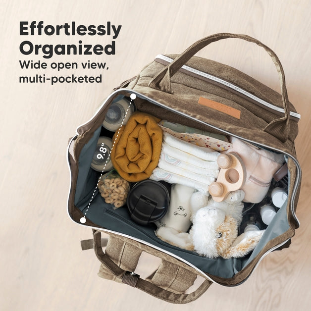 Original Diaper Backpack with Changing Pad - Coffee Brown