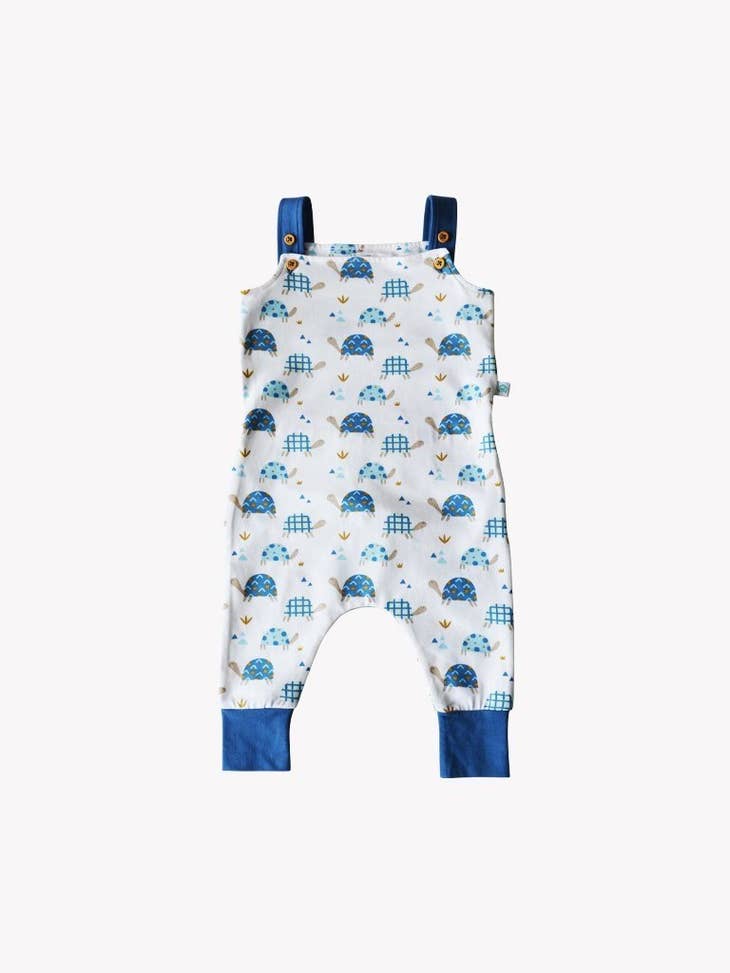 Grow With Me Dungarees - Toby Tortoise