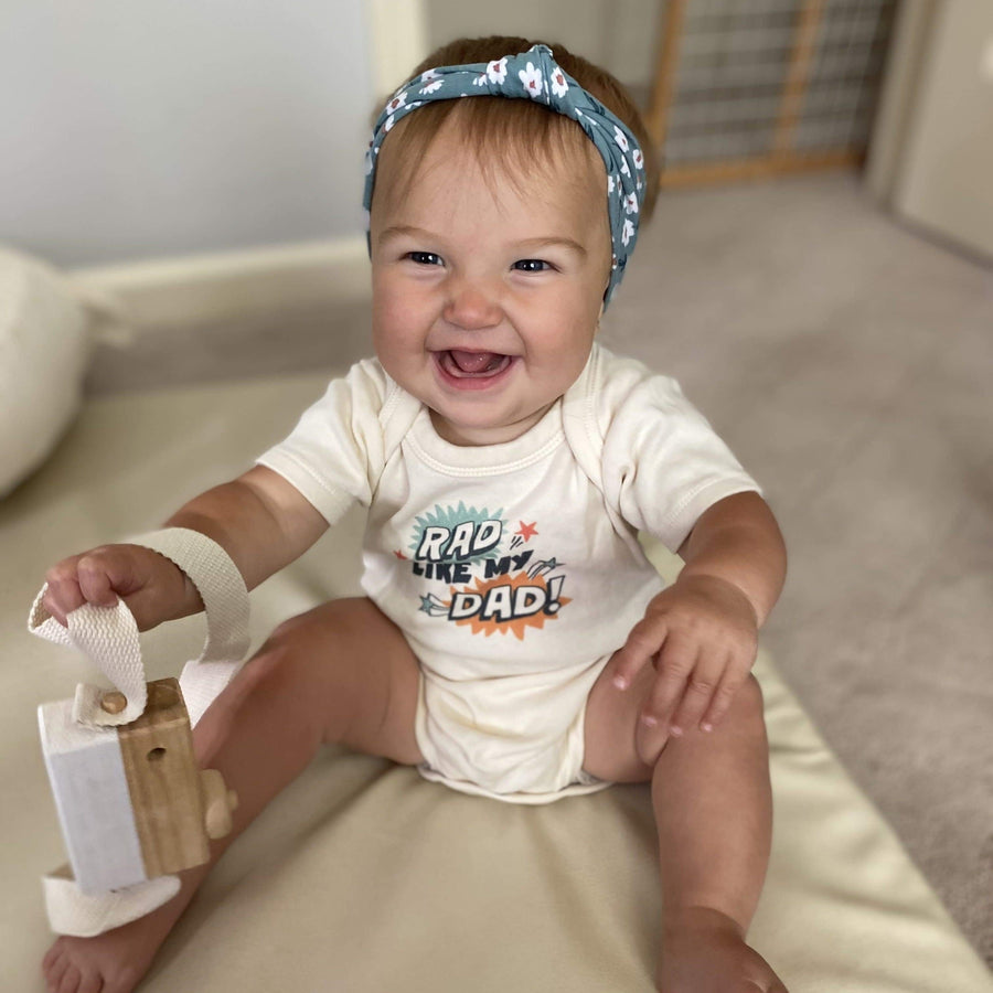 Organic Cotton Graphic Onesie - Rad Like Dad