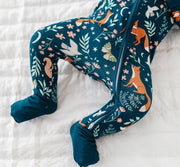 Bamboo Convertible Footie - Woodland - Alice