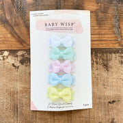 5-Piece Tiny Tuxedo Snap Hair Bows - Various Colors