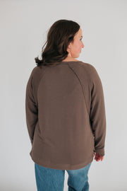 Free Flowing Lightweight Nursing Top - Cocoa