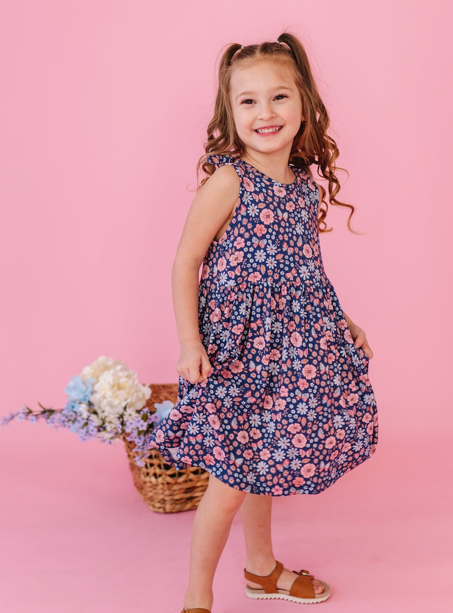 Harper Bow Tie Tank Dress - Mae