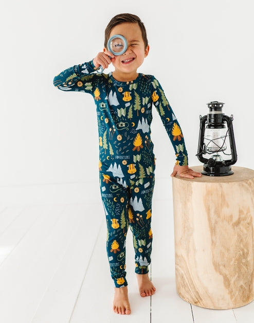Two Piece Pajama Set - Camping Adventure