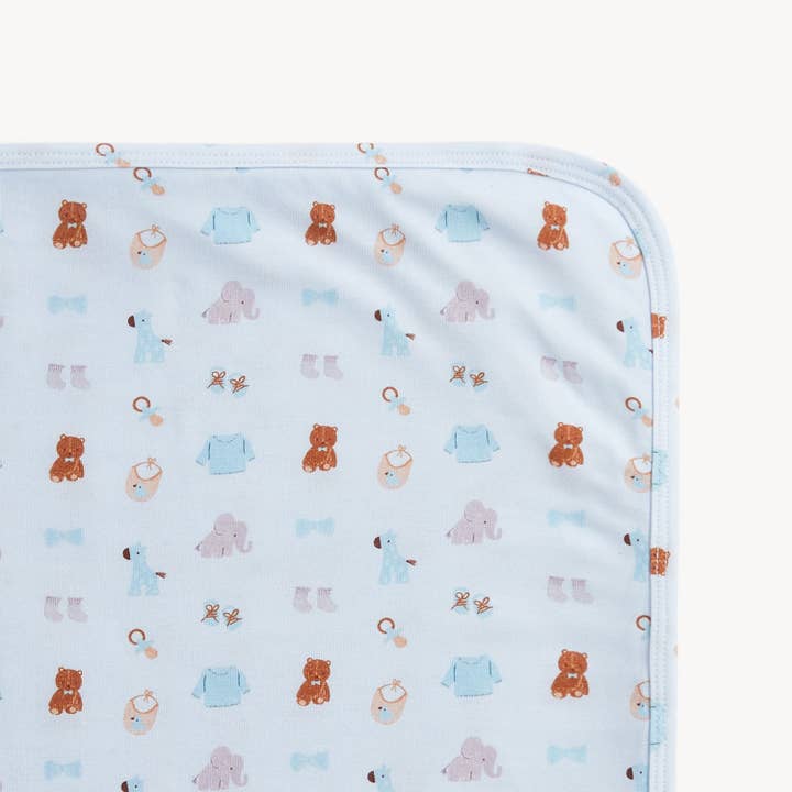 Modal Baby Blanket - Blue Nursery Nostalgia