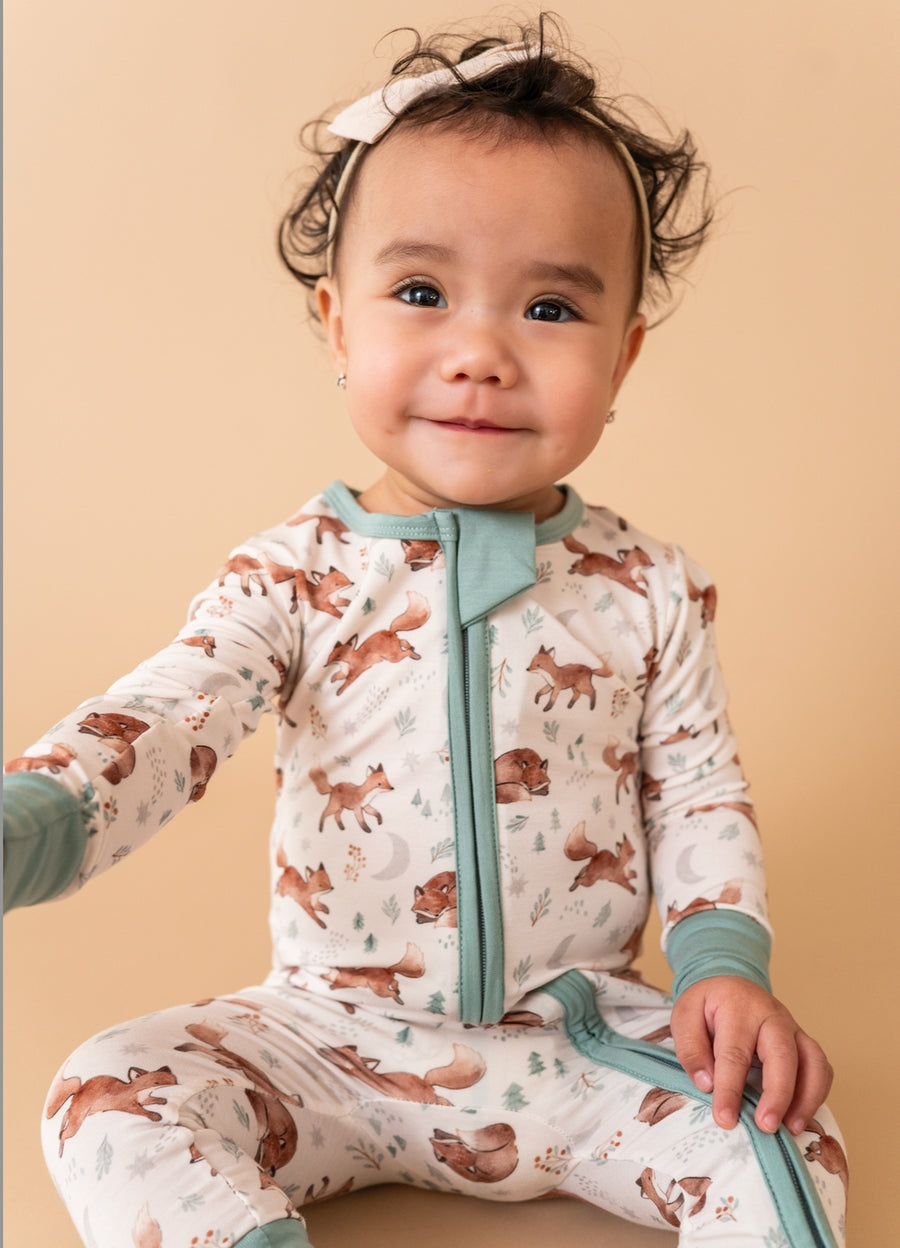 Bamboo Convertible Romper - Moonlit Fox