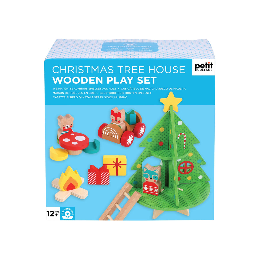 Wooden Play Set - Christmas Tree House