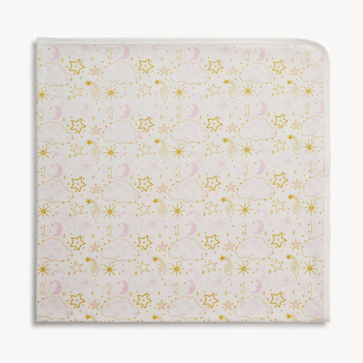 Modal Baby Blanket - Star Signs Pink