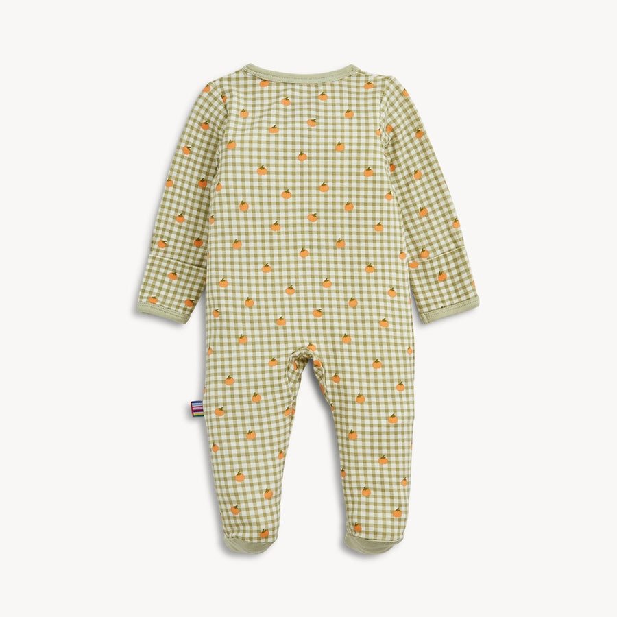 Modal Magnetic Footie - Pumpkin Plaid