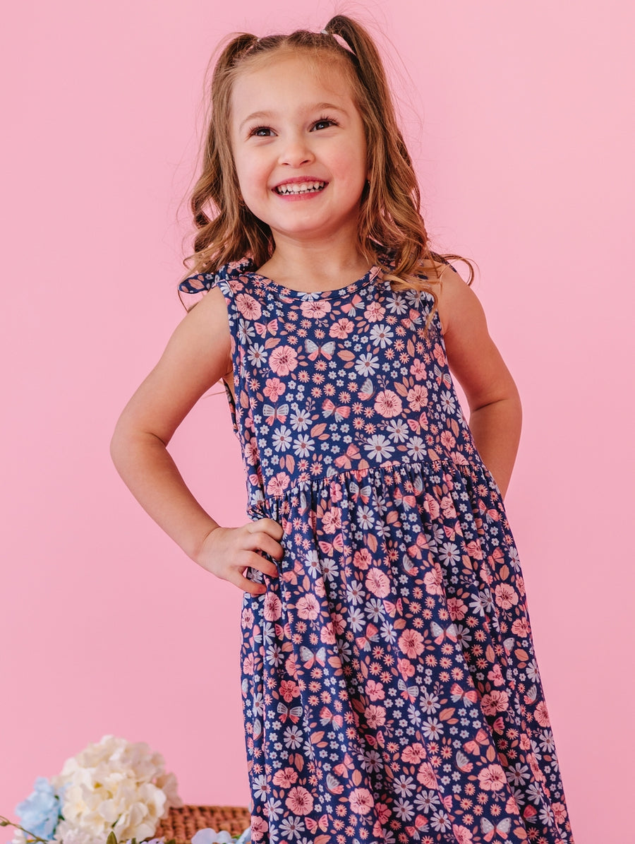 Harper Bow Tie Tank Dress - Mae