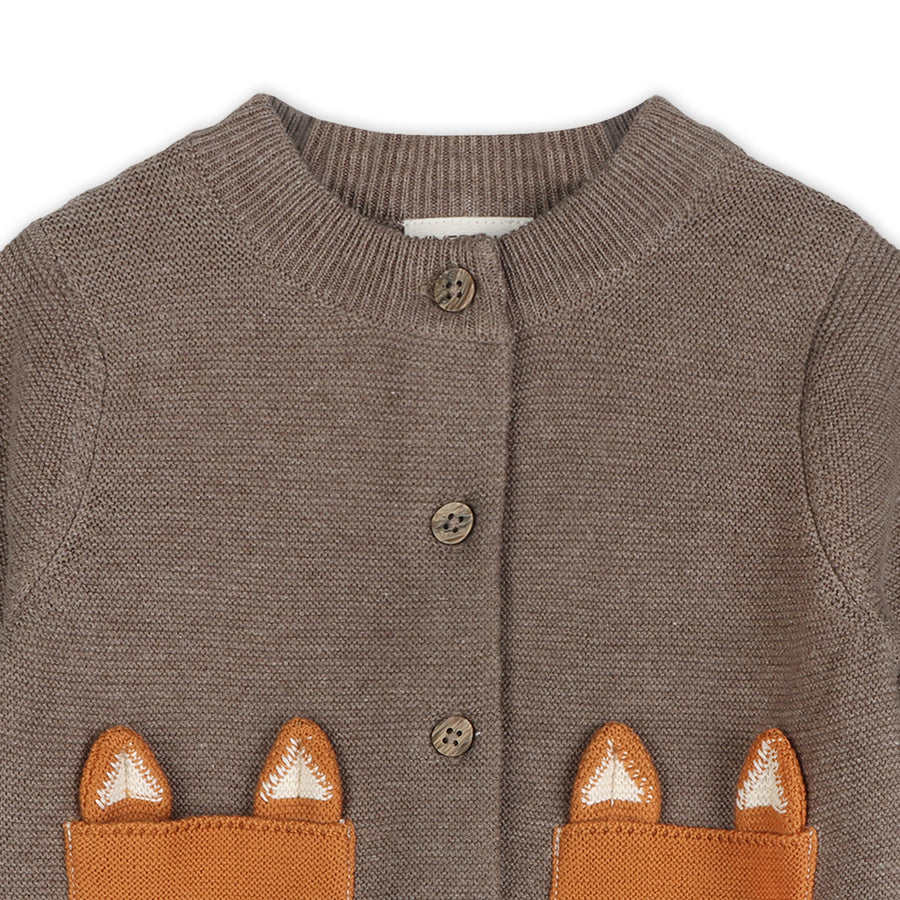 Fox Pocket Baby Knit Cardigan Sweater