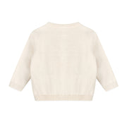 Organic Cotton 3D Embroidered Baby Knit Cardigan - Dino
