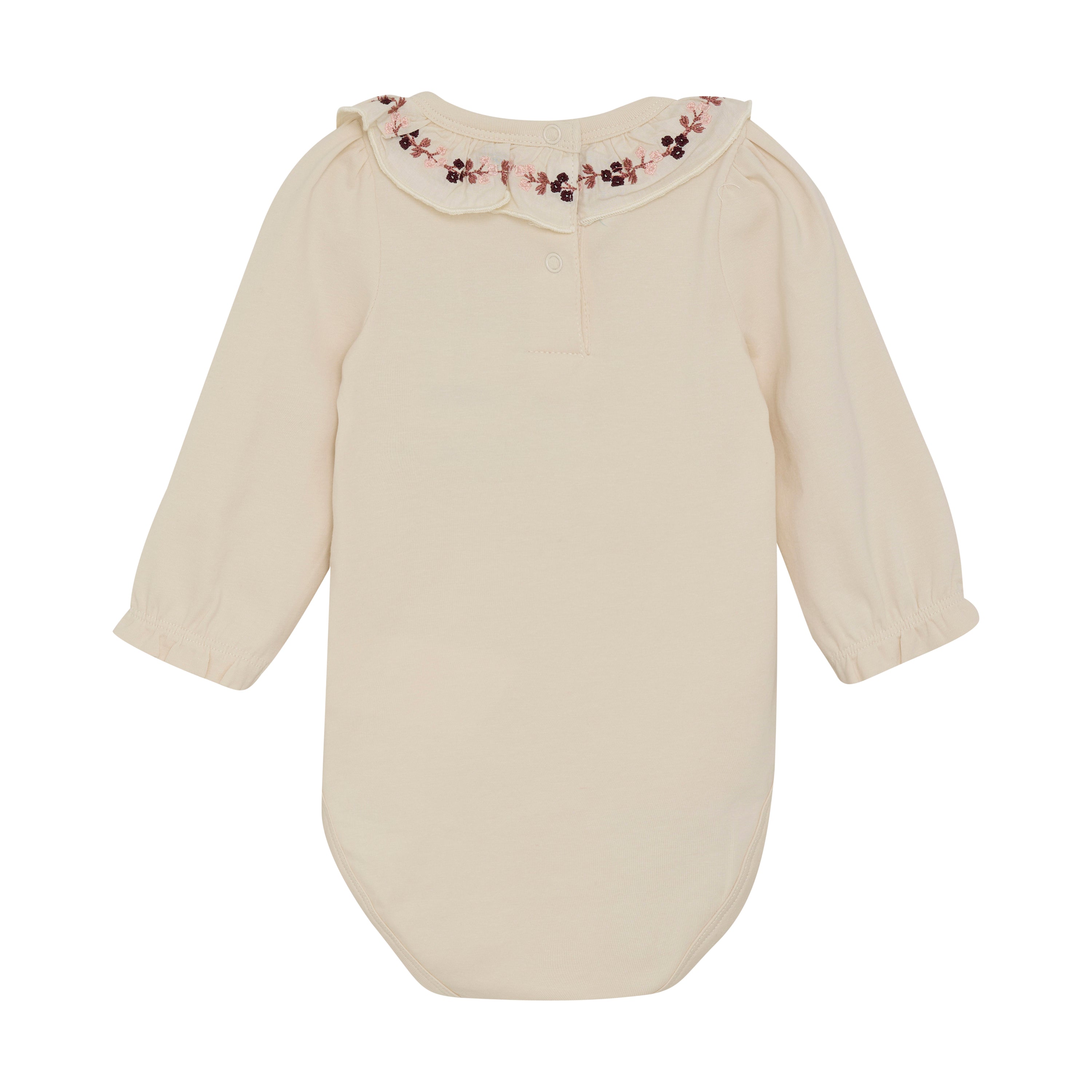 Long Sleeve Bodysuit - Sandshell Embroidery