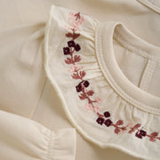 Long Sleeve Bodysuit - Sandshell Embroidery