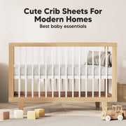 2 Pack Isla Fitted Crib Sheet - Sage