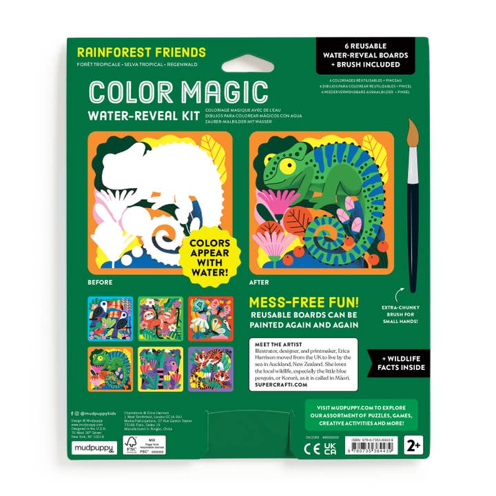 Rainforest Friends Color Magic Water-Reveal Kit