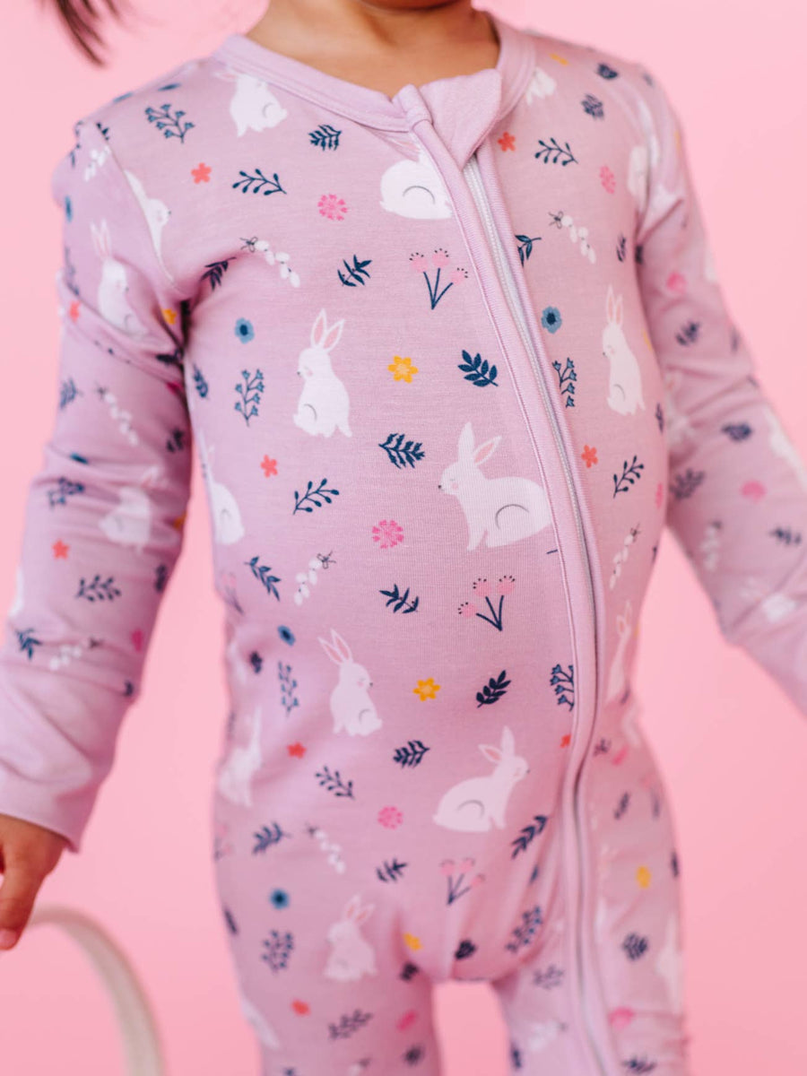 Bamboo Convertible Footie - Belle Bunny