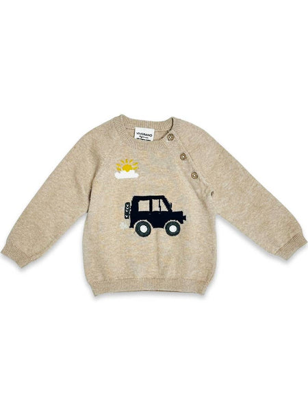 Jeep Jacquard Knit Baby Pullover