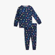 Modal Magnetic Long Sleeve Toddler Pajamas - First Down Fun