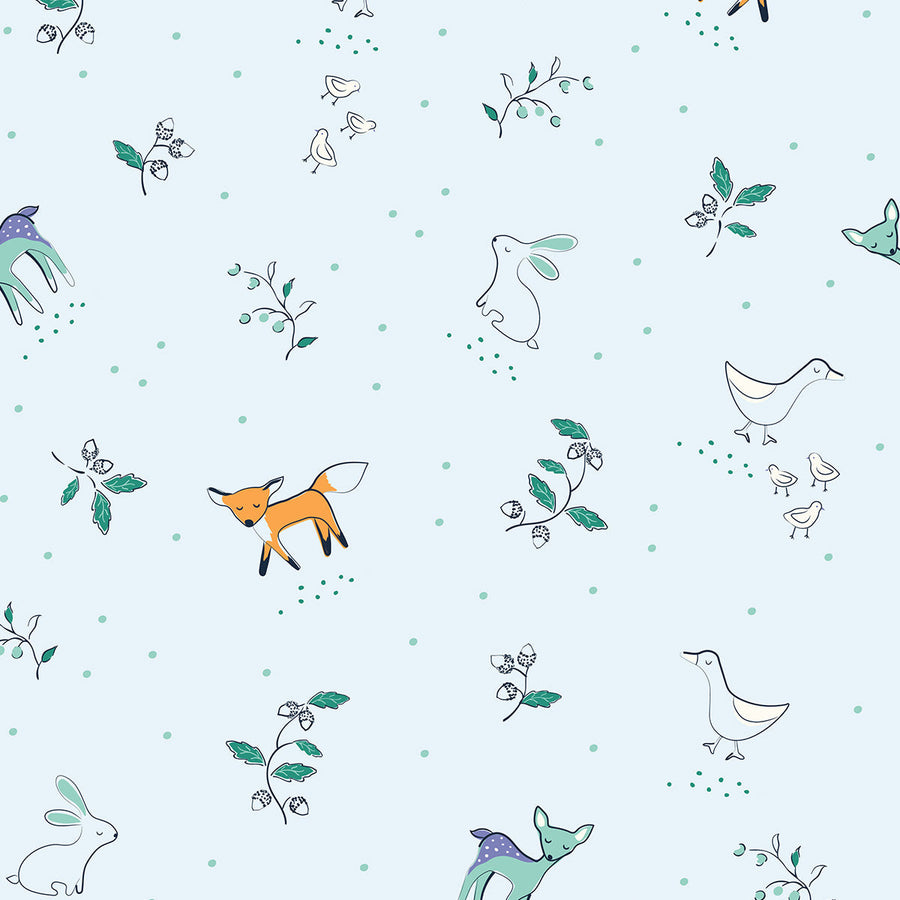 Modal Magnetic Footie - Woodsy Tale Blue
