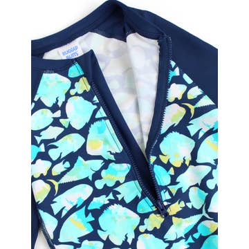 Fish Friends Long Sleeve Sunsuit
