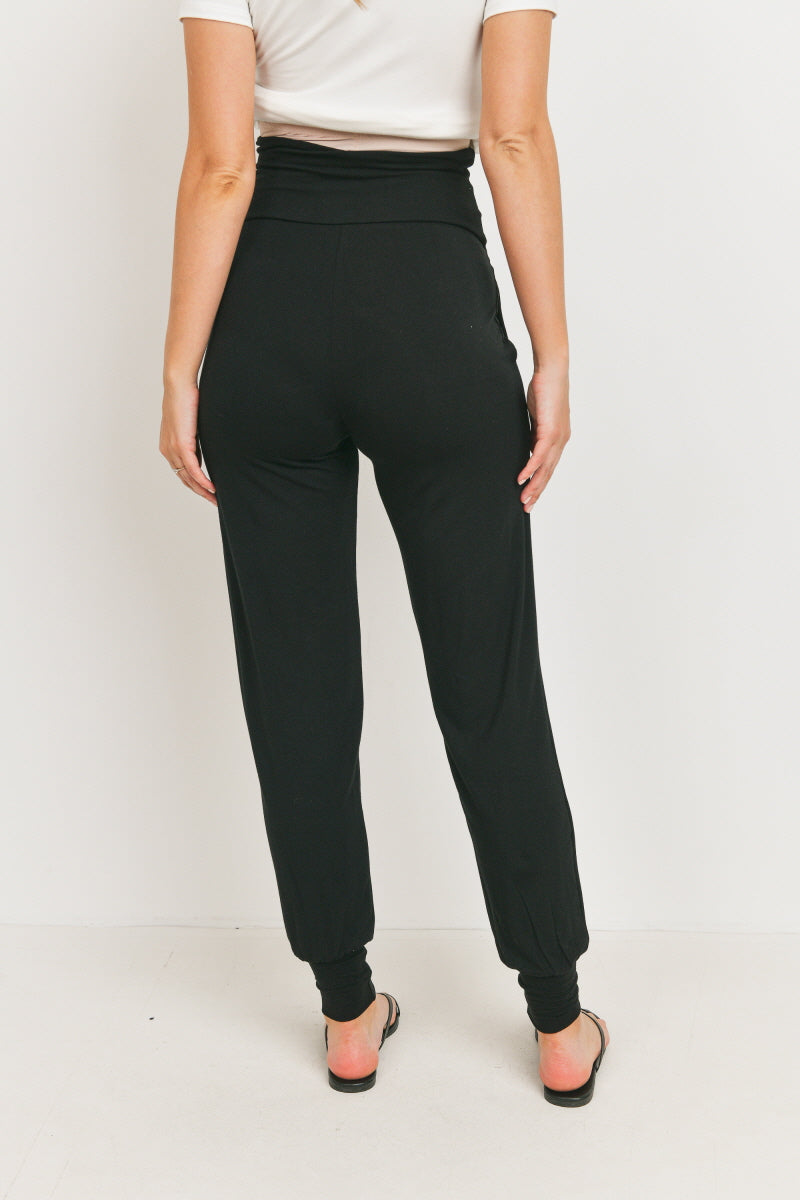 Full Panel Knit Jogger - Black