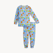 Modal Magnetic Long Sleeve Toddler Pajamas - All Over Sports