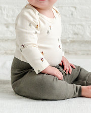 Charlie Ribbed Joggers - Olive