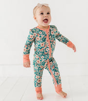 Bamboo Convertible Footie - Juniper
