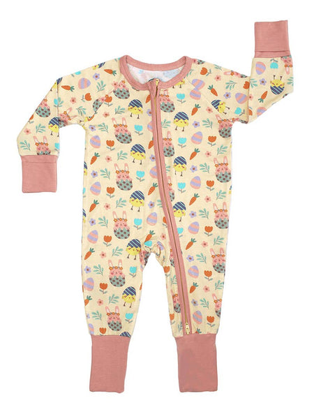 Bamboo Baby Convertible Romper - Egg Hunt