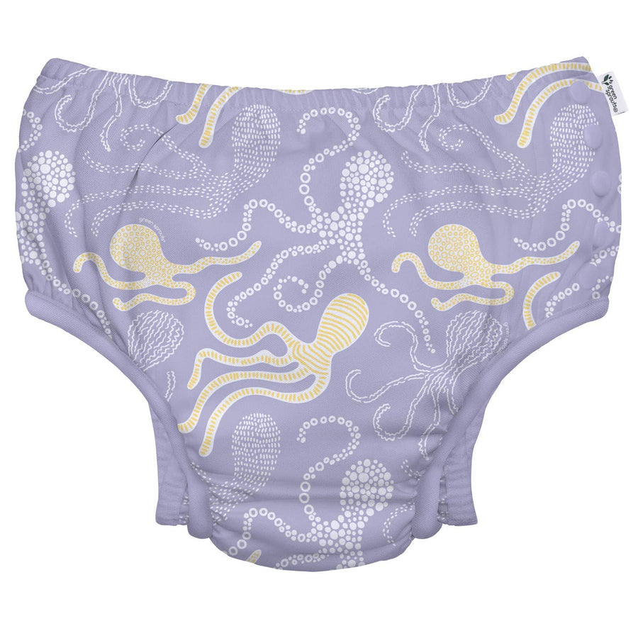 Eco Snap Swim Diaper  - Lavender Octopus