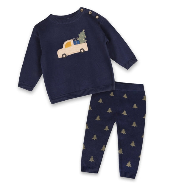 Jolly Truck Knit Sweater and Pant Set