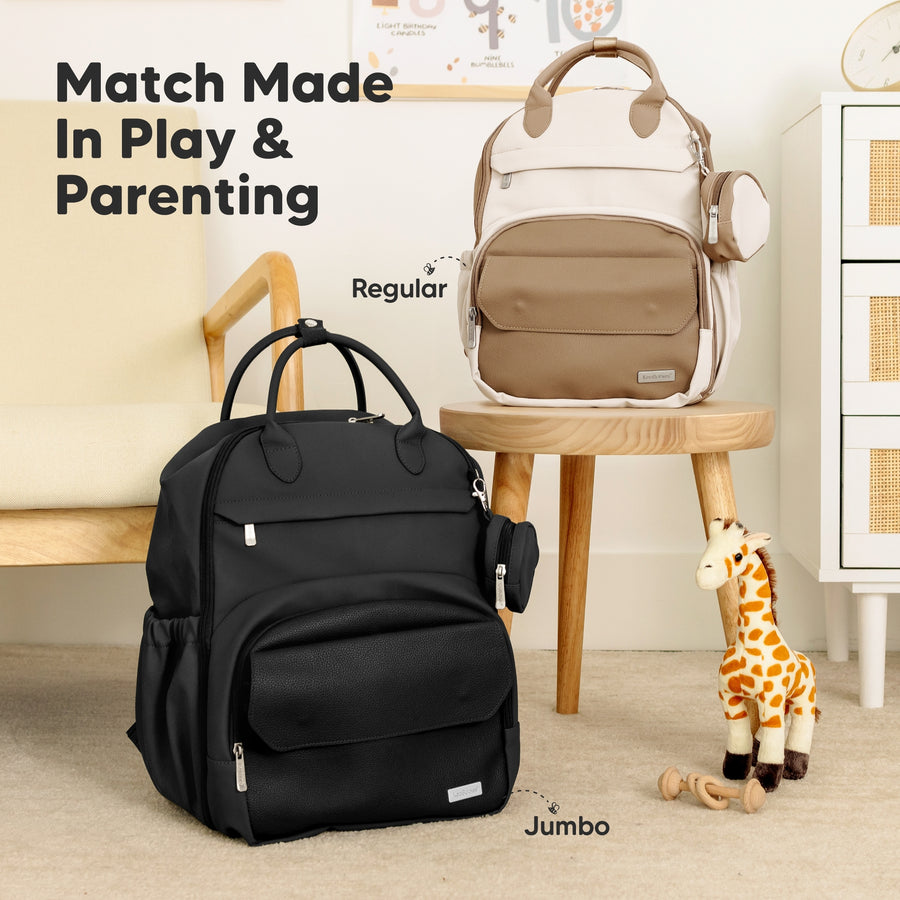 Play Diaper Bag - Jumbo - Trendy Black