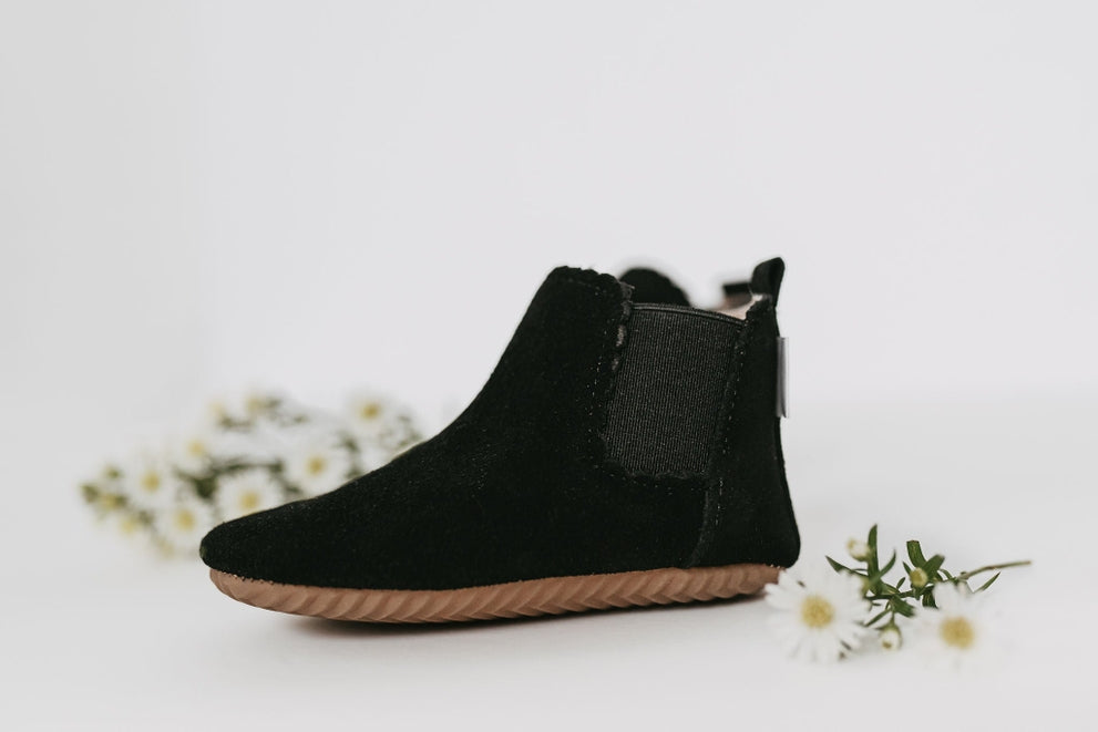 Reagan - Black Suede