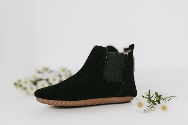 Reagan - Black Suede