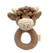 Hand Crocheted Ring Rattle - Various