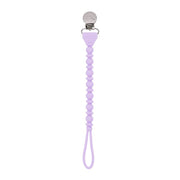 Beaded Sweetie Strap Silicone One Piece Pacifier Clip - Various Colors